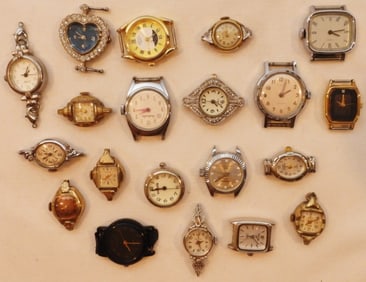 (20) Women's Watches No Bands