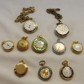 (10) Women's Pocket Watches