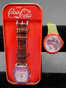 (2) Coca-Cola Collector Watches