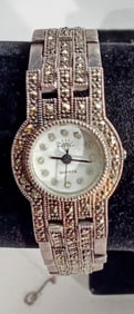 Sterling Marcasite Ladies Watch