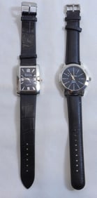 2 Men's Elger Type B274 Leather Band Watches