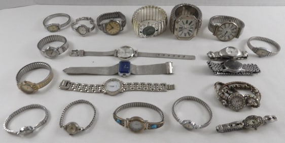(20) Women's Silver-Tone Watches