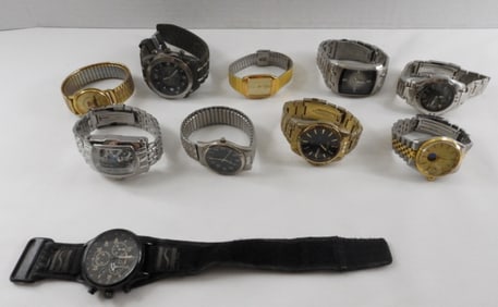 (10) Men's Mixed Lot Of Watches