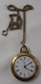 Thin Gold-Tone Pocket Watch