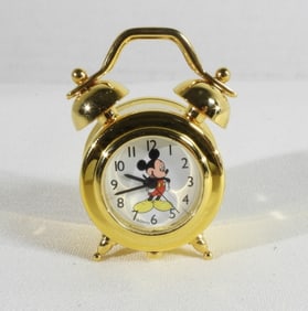 Disney Mickey Mouse Mini Quartz Alarm Clock