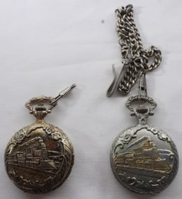 2 Train Pocket Watches