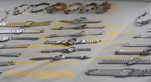 (20) Women's Gold-Tone Watches