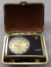 Linden Lighted Dial Alarm Clock In A Case