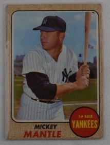 Mickey Mantle TOPPS 1968 Baseball Card