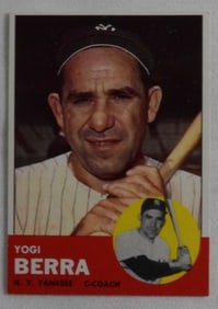 1963 TOPPS Yogi Berra Baseball Card