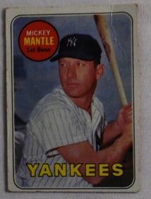 Mickey Mantle 1969 TOPPS Baseball Card