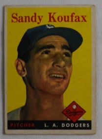 Sandy Koufax 1958 TOPPS Baseball Card