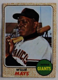 Willie Mays 1968 TOPPS Baseball Card