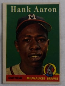 Hank Aaron 1958 TOPPS Baseball Card