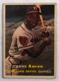 1957 Hank Aaron TOPPS Baseball Card