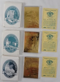 Three 23kt Gold Cards