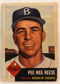 1953 Pee Wee Reese Dodgers Topps #76