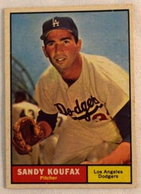 1961 Sandy Koufax Topps #334