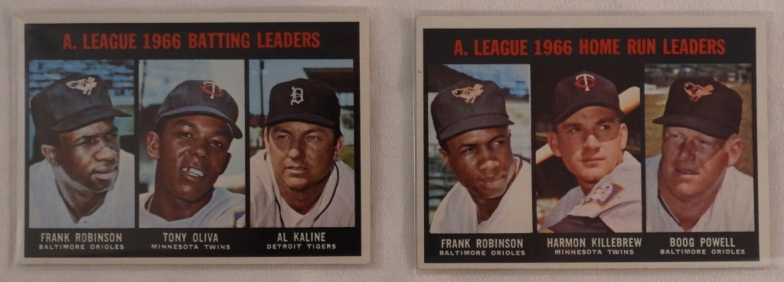 2 1966 Topps Leader Cards #239 & #243 (1 of 2)