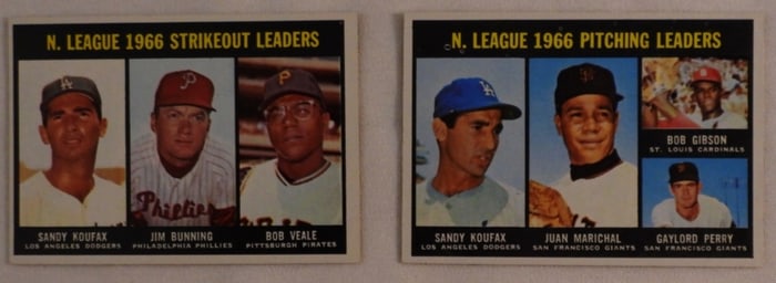 2 1966 Topps Leader Cards #236 & #238