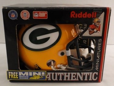 Brett Favre Signed Mini Helmet COA