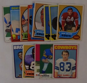 TOPPS 1970s Football Card Lot Of 15