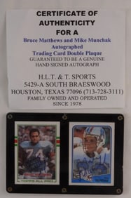 Signed Football Cards With COA