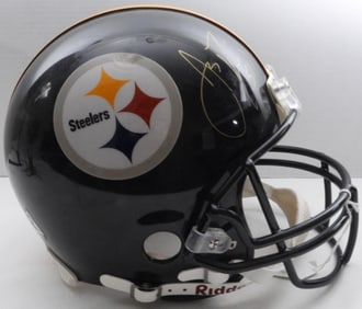 James Farrior Autographed Helmet & Ticket Stub