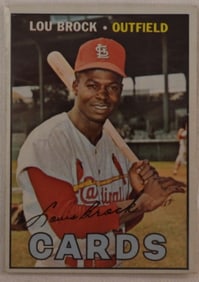 1967 Lou Brock Topps # 285