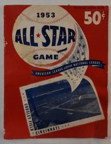 1953 All-Star Official Score Book Cincinnati