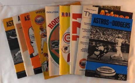 Nine 1970s Houston Astros Programs