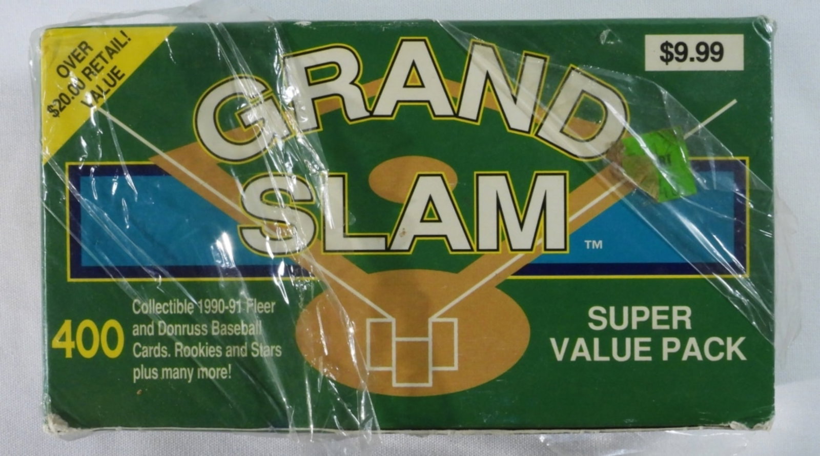 Grand Slam 1990-91 And Donruss Cards: Grand Slam 1990-91 Fleer and Donruss baseball cards, rookies and stars, plus many more. It still has the plastic film on it, but the plastic is torn open.