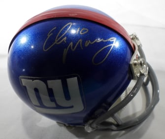 Eli Manning  Autographed Mini Helmet