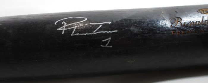 Autographed Ronald Torreyes Bat