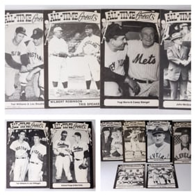 12 1975 TCMA All Time Great's Postcards