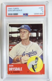 PSA 1963 TOPPS Don Drysdale #360