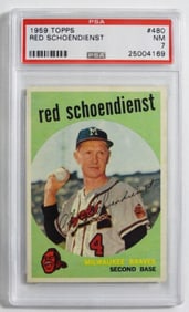 1959 TOPPS Red Schoendienst #480