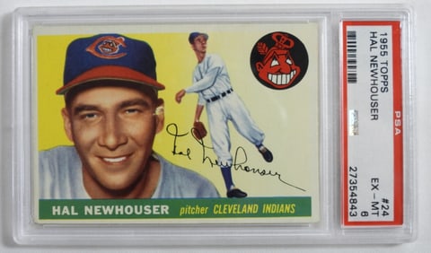 PSA 1955 TOPPS Hal Newhouser #24