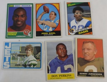 Six Mixed Lot Of Football Cards