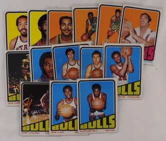 TOPPS 1970s Basketball Card Lot Of 14