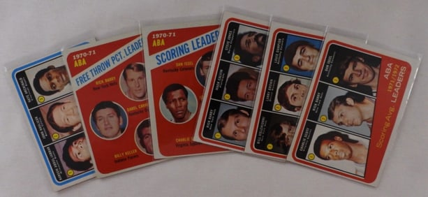 TOPPS 1971-72 Leaders Cards Lot Of 6