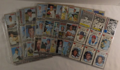 12 Sheets Of Baseball Cards