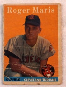 Roger Maris Cleveland Indians Topps Card