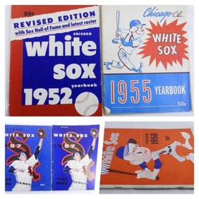 (5) 1950s White Sox Yearbooks