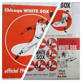 (4) 1960s White Sox Yearbooks