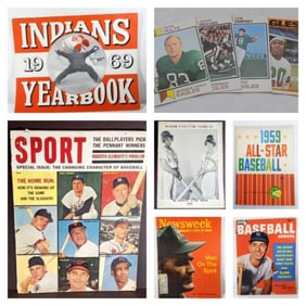 7 Vintage 1950s & 1960s Baseball Magazines