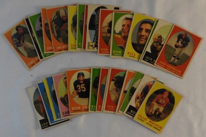 TOPPS 1958 Football Card Lot Of 30