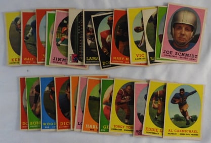 TOPPS 1958 Football Card Lot Of 25