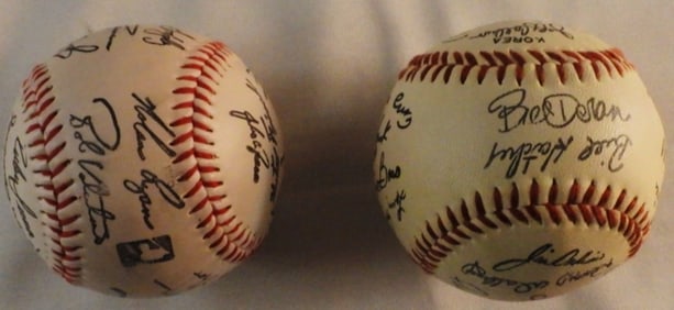2 Signed Baseball No COAs