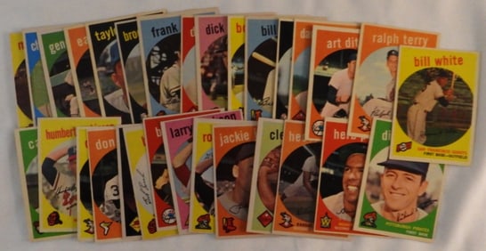 TOPPS 1959 Baseball Card Lot Of 30